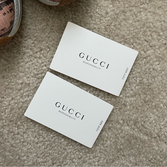 GUCCI women’s Ultrapace multicolor sneakers | snake print sz 37 - Picture 3 of 14